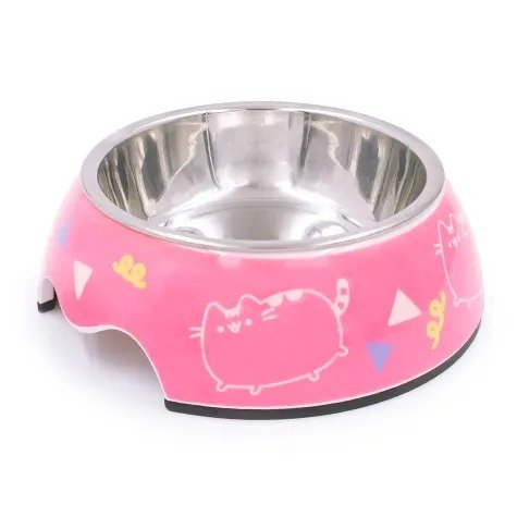 Dance Party Pink Stainless Steel Cat Bowl, 0.75 Cup | Petco