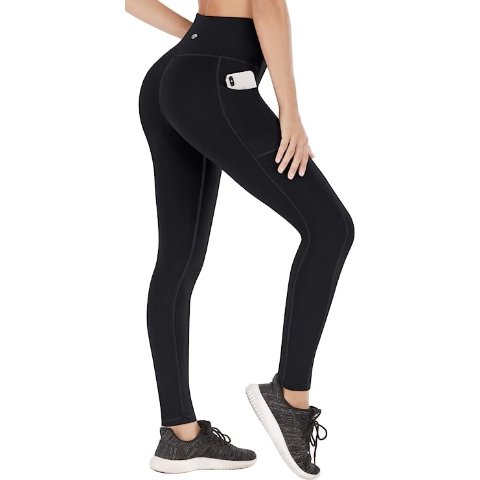 IUGA Fleece Lined Leggings with Pockets for Women Thermal Yoga