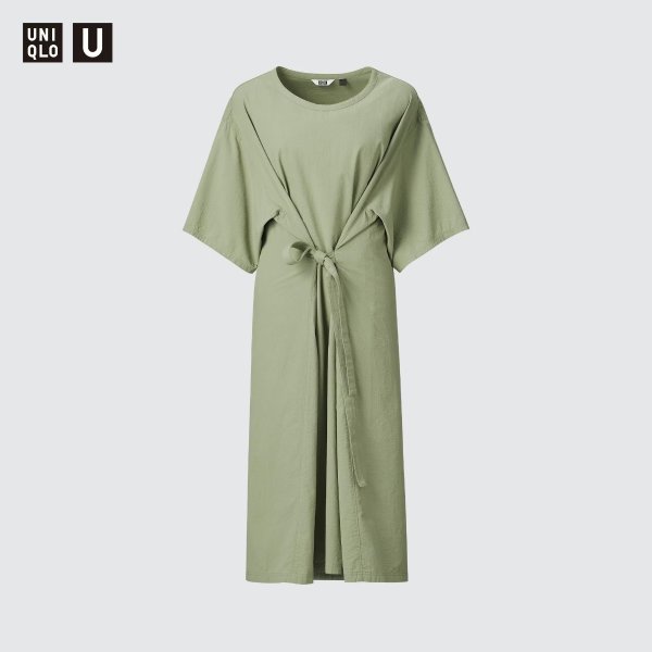 3Way Seersucker Short-Sleeve Dress | UNIQLO US