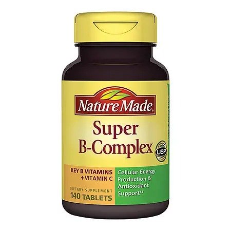 Super B-Complex Dietary Supplement Tablets