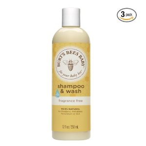 Burt's Bees Baby Shampoo & Wash, Fragrance Free, 12 Ounces (Pack of 3)