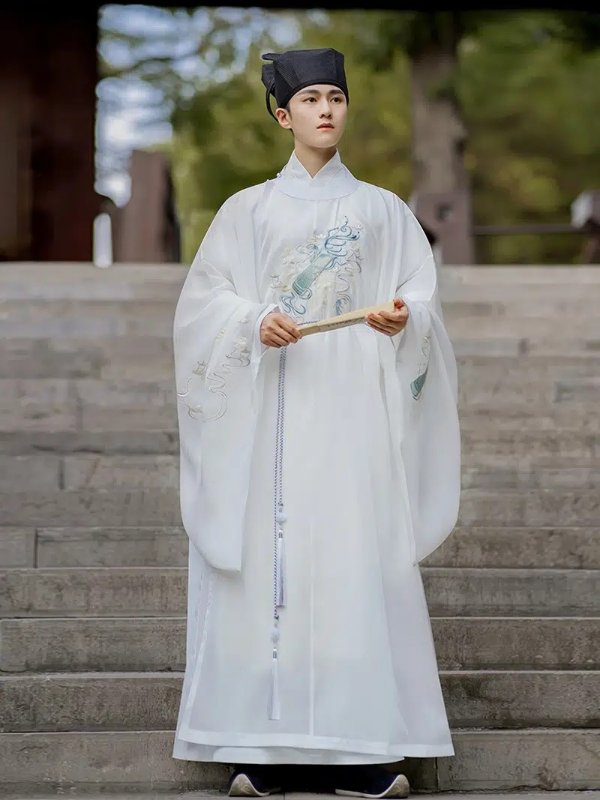 Men's Hanfu Chinese Style Embroidered Graphic Long Robe Without Belt Traditional Festive Costume For Chinese New Year Chinese Size Please Check The Size Guide Carefully Best Sellers | Quick & Secure Online Checkout | Temu