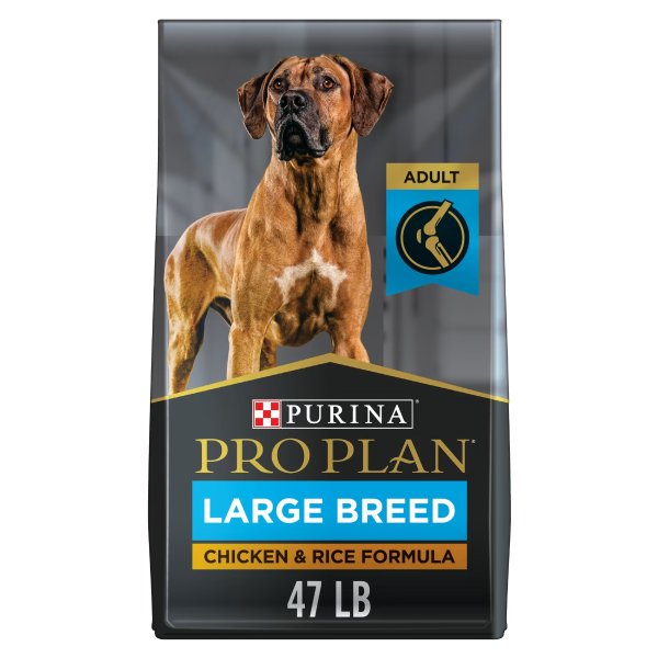 Pro Plan High Protein, Digestive Health Chicken & Rice Formula Large Breed Dry Dog Food, 47 lbs.