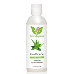 Amara Organics Aloe Vera Gel from Organic Cold Pressed Aloe, 8 fl. oz