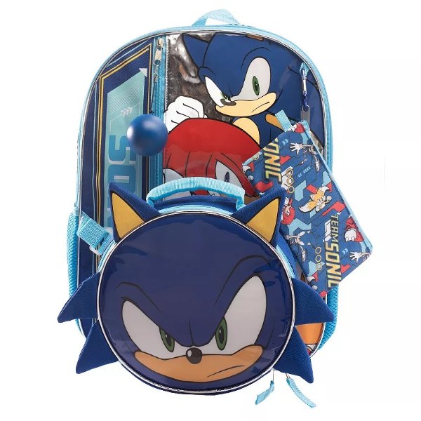 Sonic 双肩包+午餐包5件套