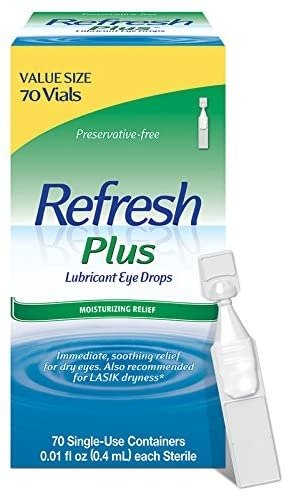 Plus Lubricant Eye Drops, Value Size, 70-0.01 Fluid Ounce (0.4 ml) Containers