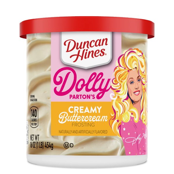 Dolly Parton's Favorite Creamy Buttercream Flavored Cake Frosting, 16 oz.