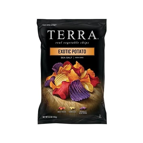 Exotic Potato Chips with Sea Salt, 5.5 oz. (Pack of 12)
