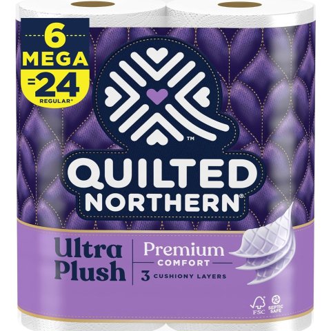 Quilted Northern Ultra Plush Toilet Paper  6 mega roll