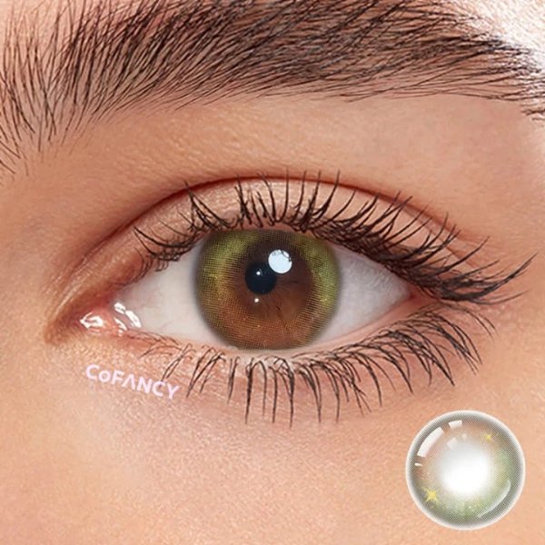 CoFANCY Matcha Green Color Contacts 1-Year KIINA（1pair/2pcs）
