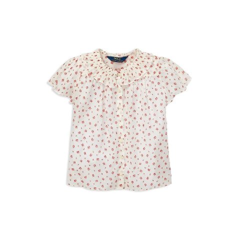 Polo Ralph LaurenGirls  Floral Batiste Top - Little Kid