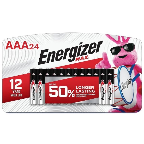 Energizer AAA Batteries, Max Alkaline, 24 Count