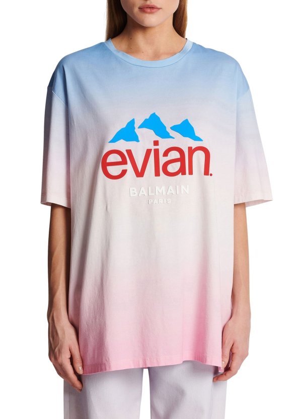 x EVIAN color gradient T-shirt