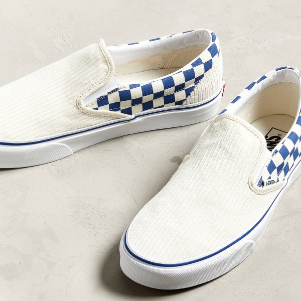  Exclusive Corduroy Checkerboard Slip-On Sneaker | Urban Outfitters