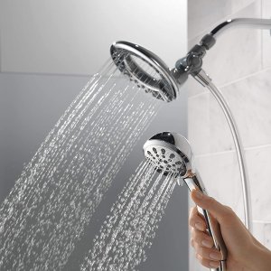 Delta Faucet 4-Spray In2ition 2-in-1 Dual Showerhead