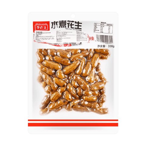 李老头 水煮花生 香辣味 338g