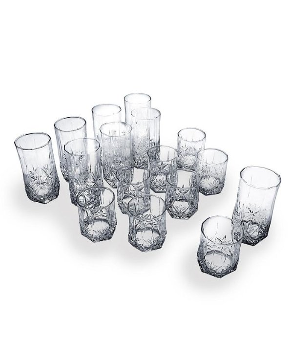 玻璃杯16件套