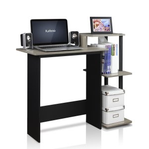 Furinno 11181BK/GY Compact Computer Desk