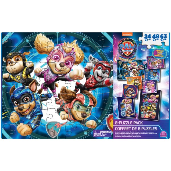 Mighty The in Wood Movie, Bundle 8 Patrol: Jigsaw Master PAW Puzzle Walmart Spin Storage Box Toys