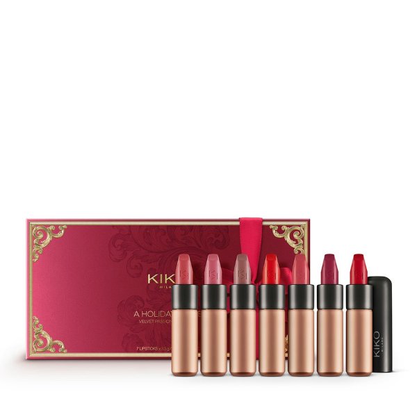 Lip kit: 7 Velvet Passion Matte Lipsticks – A Holiday Fable – KIKO MILANO