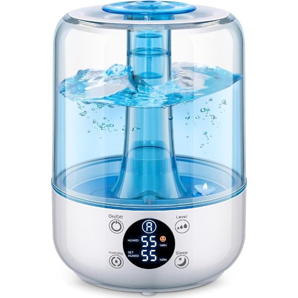 HiLIFE Humidifiers for Bedroom, 3L