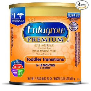 Enfagrow Toddler Transitions Infant and Toddler Formula - 20 oz Powder Can (4 pk)(Packgae may vary)