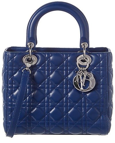 LadyQuilted Lambskin Leather Tote