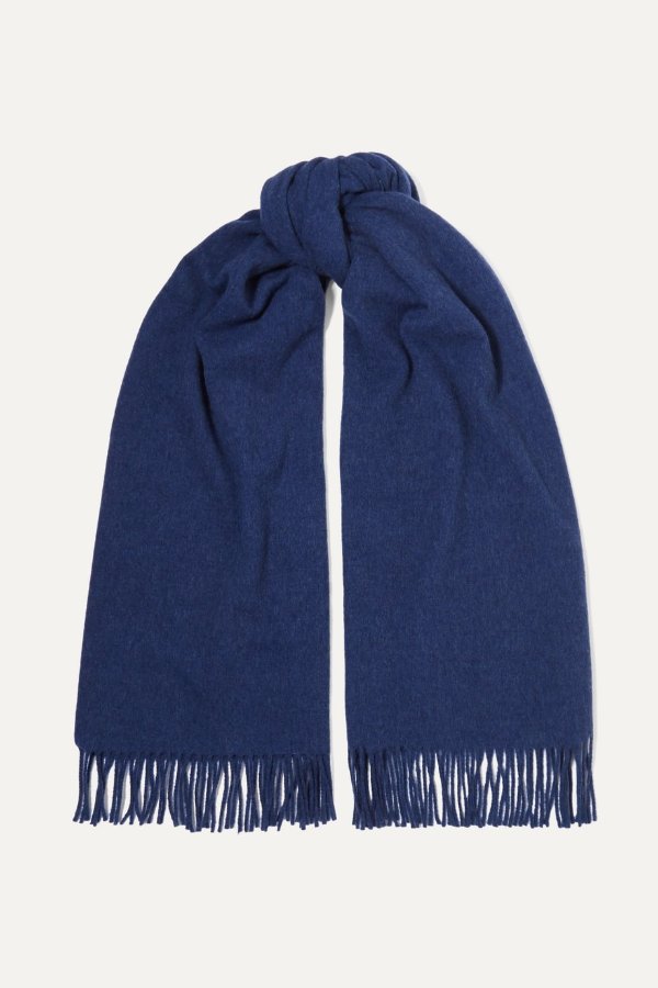 Canada fringed wool scarf