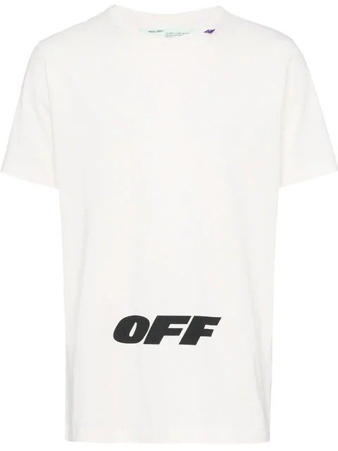 Wing Off logo print cotton t shirt