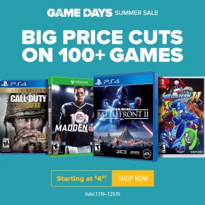 Game Days Summer Sale