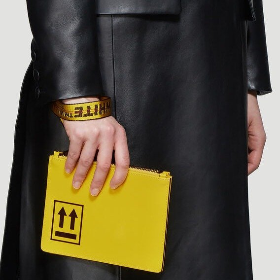 Patent Clutch Bag in Yellow