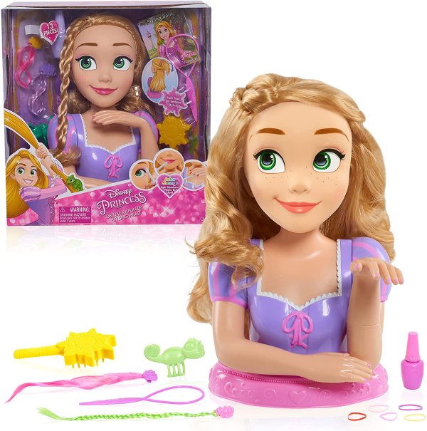 Princess Deluxe Rapunzel Styling Head, 13-pieces