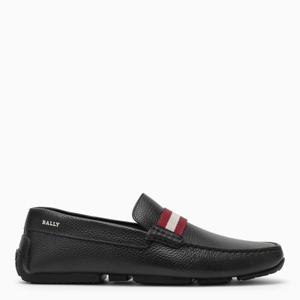 Black/red Pearce loafers