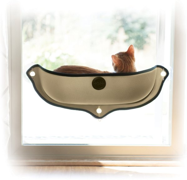 EZ Mount Kitty Sill Cat Window Perch, Tan - Chewy.com