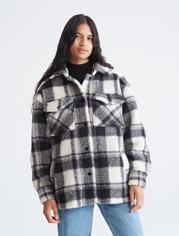 Sherpa Shirt Jacket | Calvin Klein