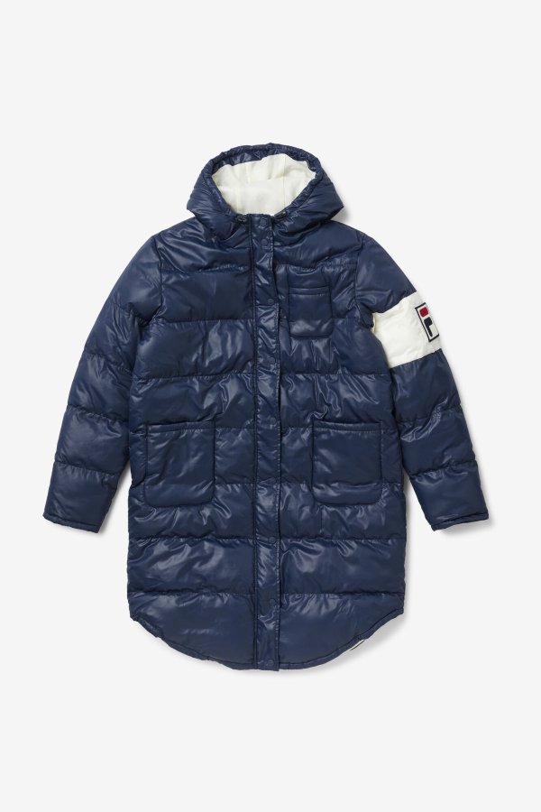 Luisa Quilted Puffer 长款夹克