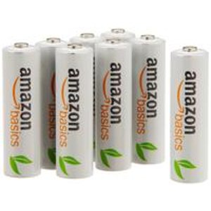 8个装 AmazonBasics 低自放可充电AA电池