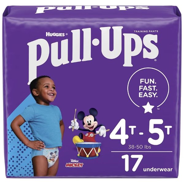 Huggies Pull-Ups Boys' Night-Time Potty Training Pants Size 6 4T - 5T