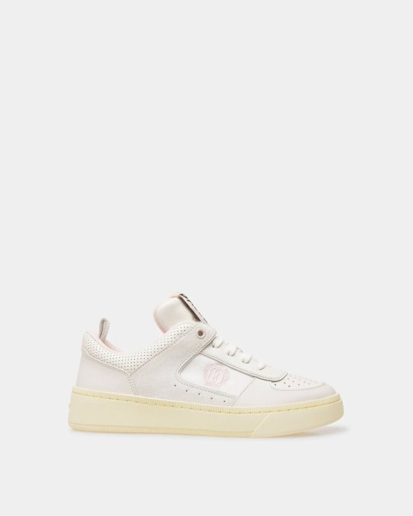 Raise Sneakers In White And Rosa Leather