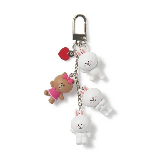 LINE FRIENDS CONY Waggle Waggle Keyring