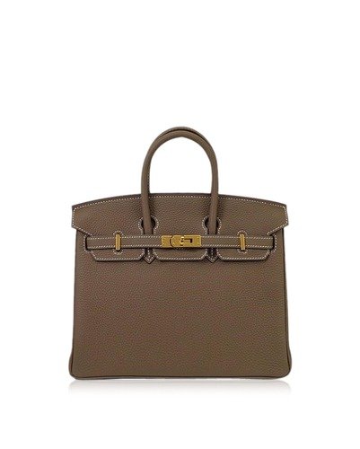 Birkin 25 Hand Bag Etoupe Togo GHW[Brand new][Authentic]
