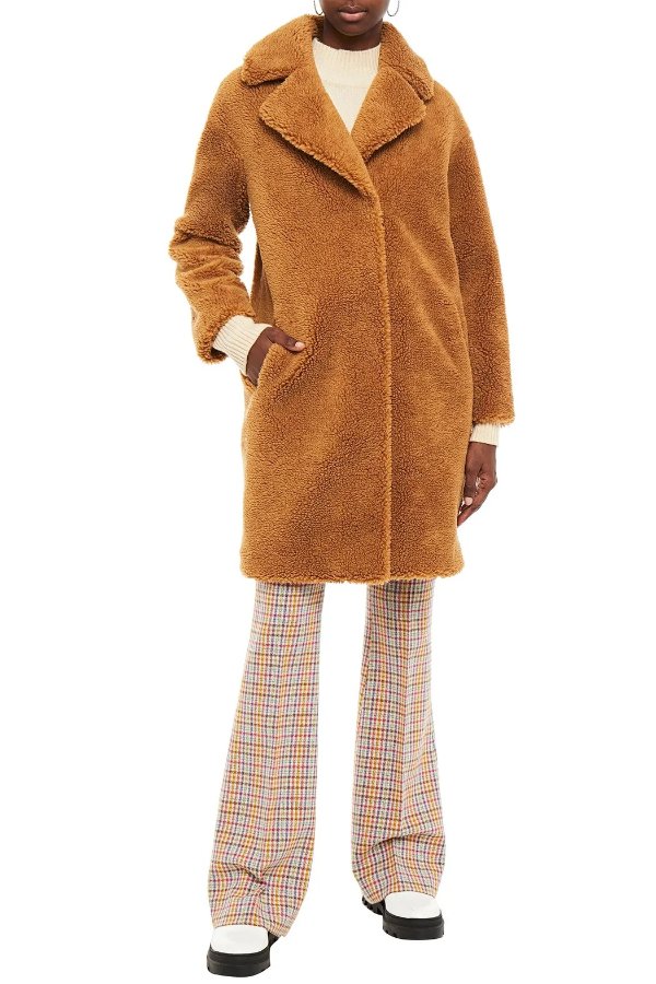 Camilla Cocoon faux shearling coat