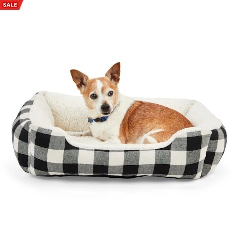 Reddy Tan Cozy & Cool Touch Corner Dog Bed, 34 L X 40 W