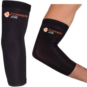 Copper Joe Recovery Elbow Compression Sleeve - Ultimate Copper Relief Elbow Brace