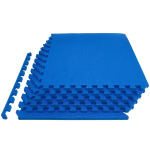 Everyday Essentials 1/2" Thick Flooring Puzzle Exercise Mat with High Quality EVA Foam Interlocking Tiles