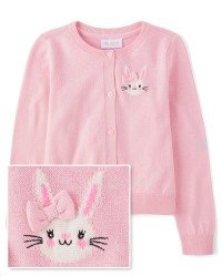 Girls Easter Long Sleeve Bunny Cardigan | The Children's Place - CAMEO