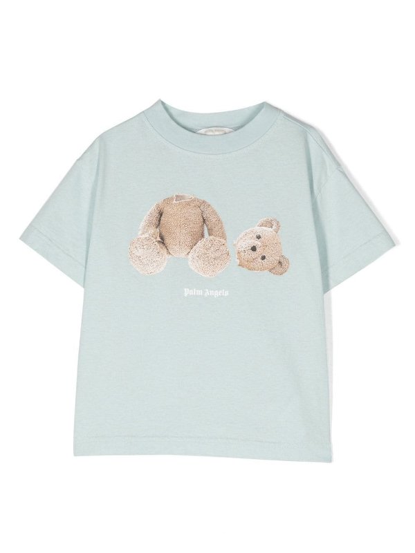 bear-print short-sleeve T-shirt