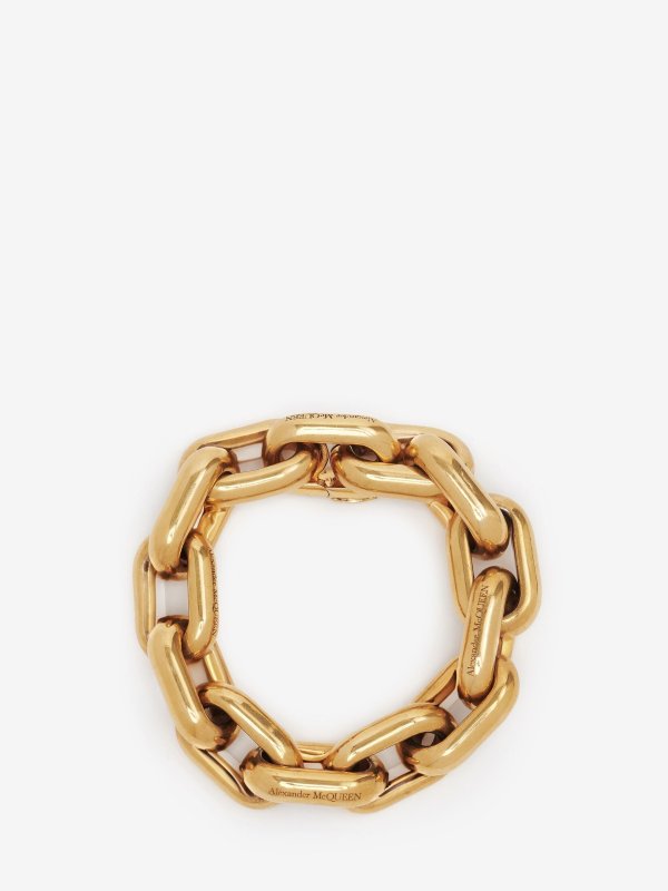 Women's Peak Chain Bracelet in Antique Gold