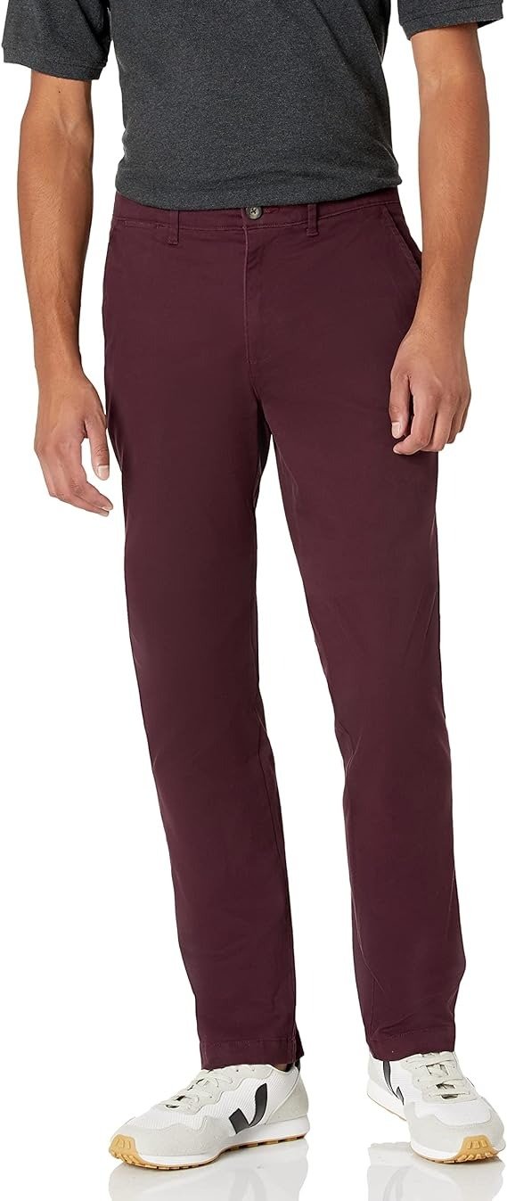 Amazon Essentials Men's Athletic-Fit Casual Stretch Chino Pant (Available in Big & Tall)