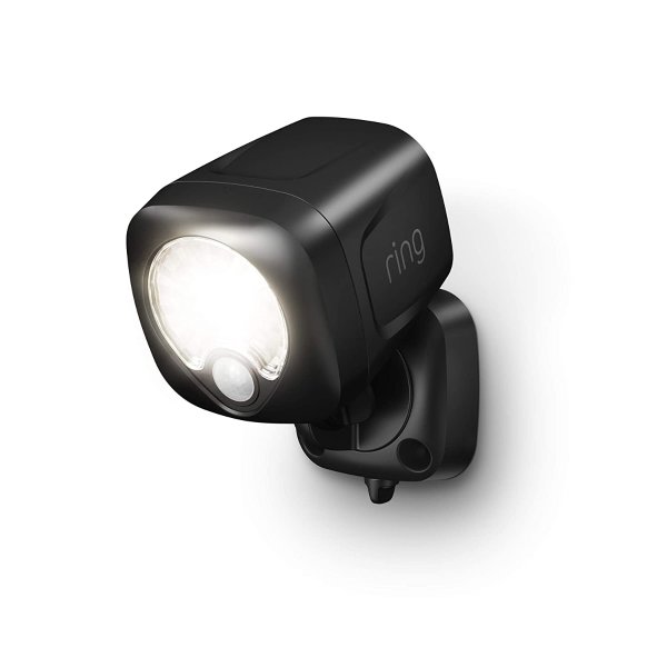 Smart Lighting – Spotlight, Battery-Powered, Outdoor Motion-Sensor Security Light, Black (Bridge required)